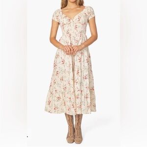 WeWoreWhat Floral Off The Shoulder Dress Size Large